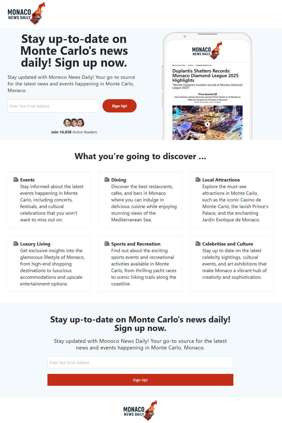 Monaco News Daily Newsletter